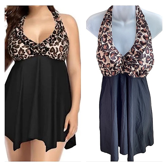 2 Piece Ruffle Halter Swimsuit. NWT - Picture 1 of 15